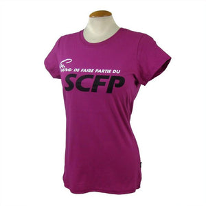 T-Shirt pour femme Fière de faire partie de SCFP