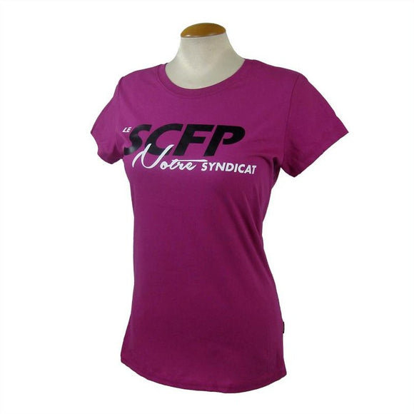 T-Shirt pour femme le SCFP Notre Syndicat